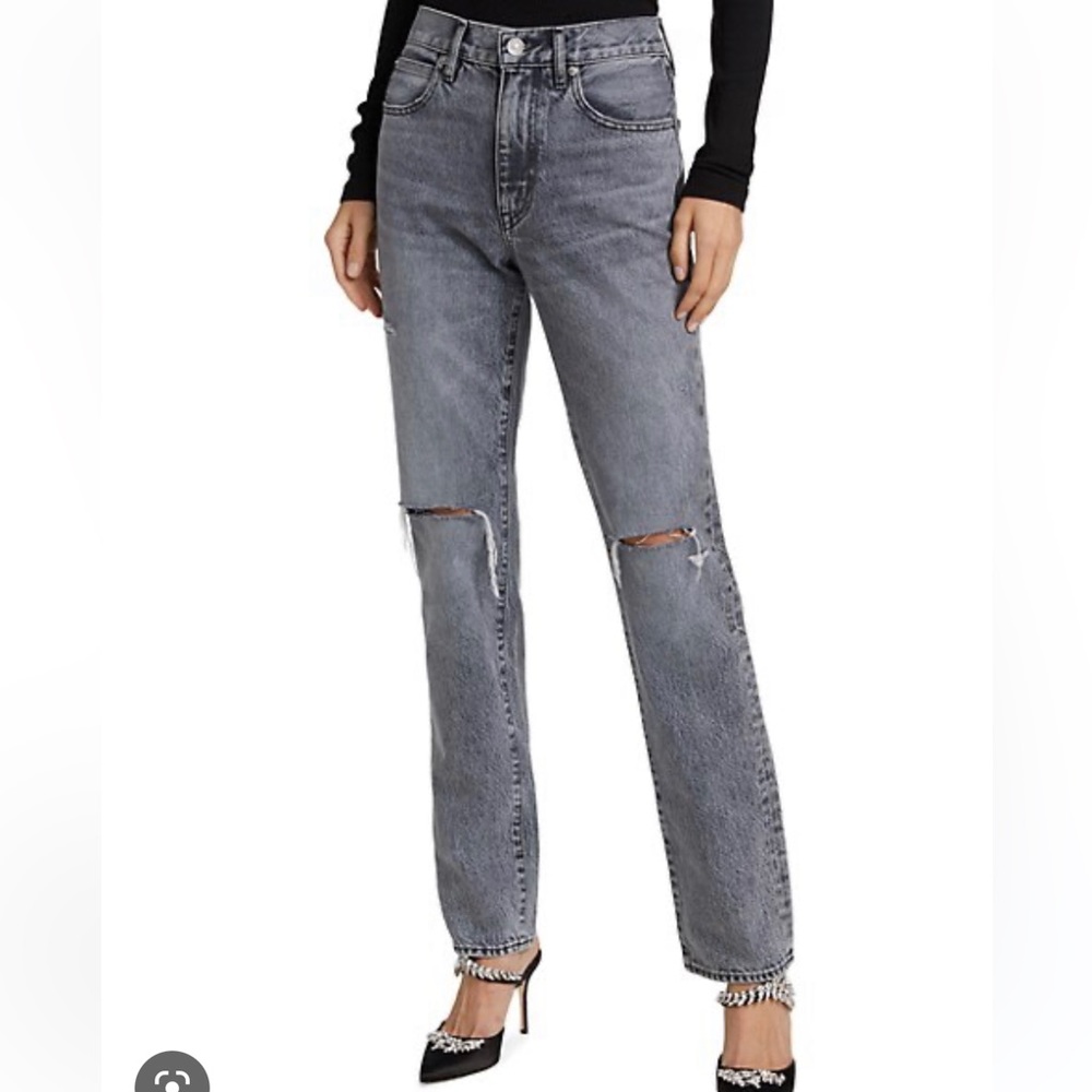 Slvrlake high rise  ripped jeans